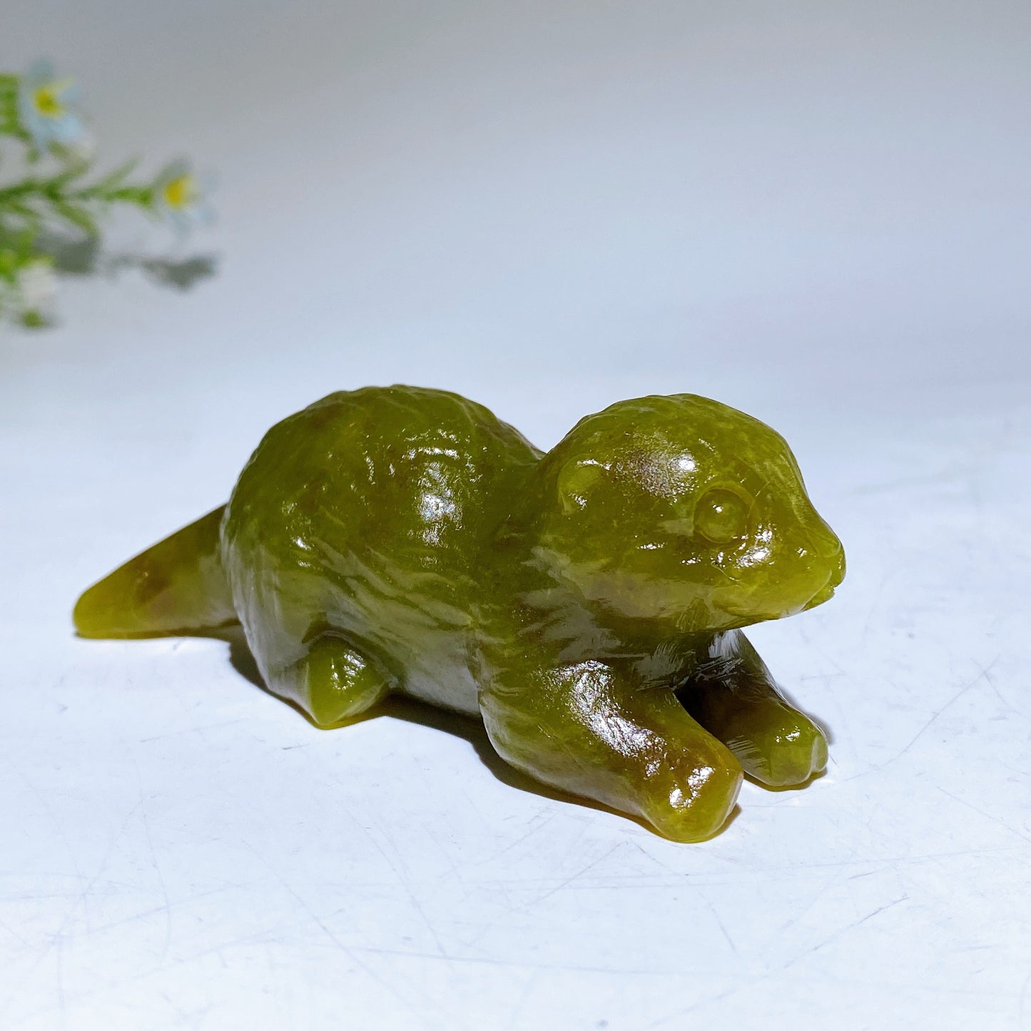 3.5" Natural Gemstone Crystal Beaver Carving  For Gift & Display Bulk Wholesale