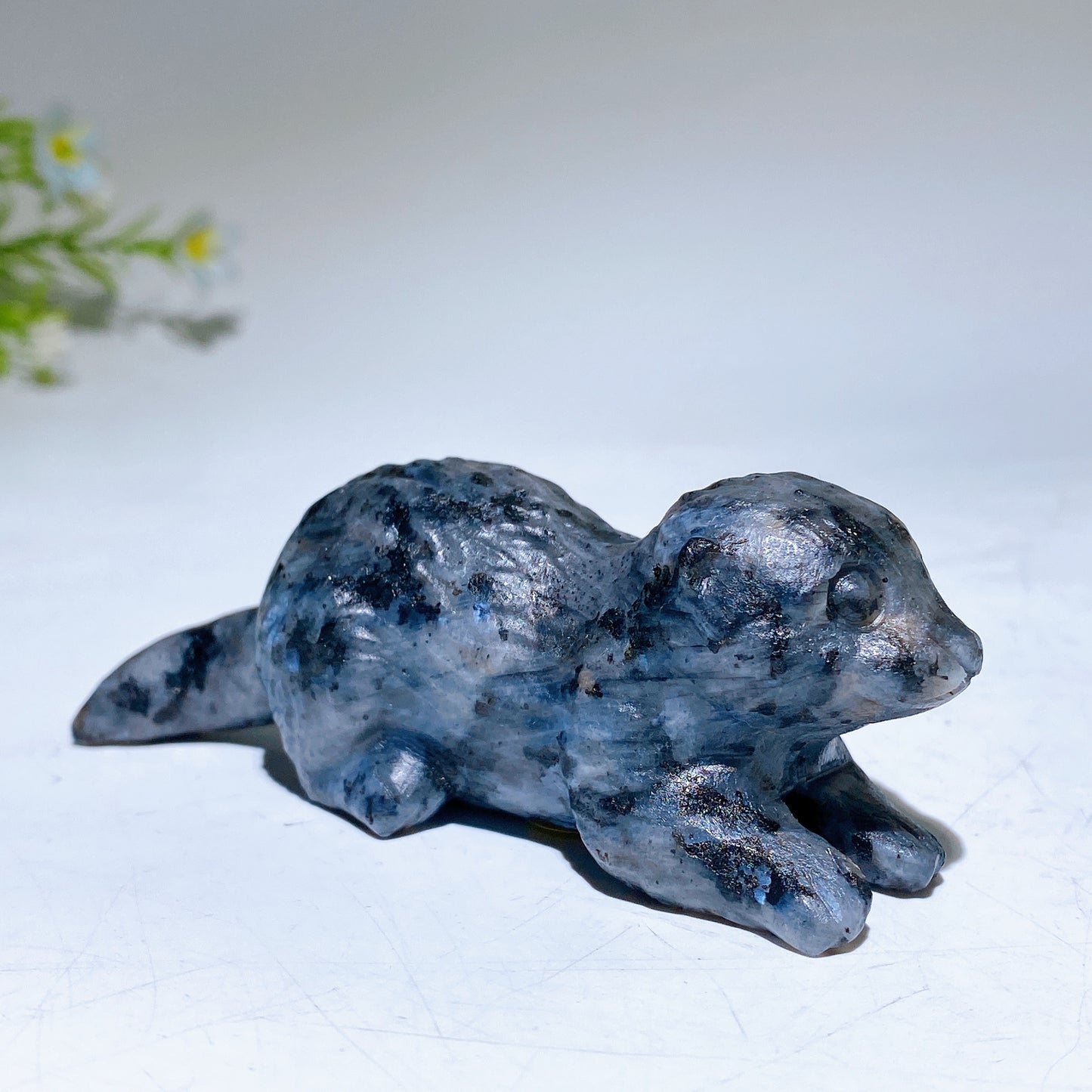 3.5" Natural Gemstone Crystal Beaver Carving  For Gift & Display Bulk Wholesale