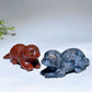 3.5" Natural Gemstone Crystal Beaver Carving  For Gift & Display Bulk Wholesale