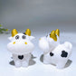 2.4" White Jade Cow Carving For Decoration Crystal Healing Bulk Wholesale