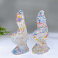 3.8" Aura Clear Quartz Mermaid Carving Crystal Healing Bulk Wholesale
