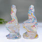 3.8" Aura Clear Quartz Mermaid Carving Crystal Healing Bulk Wholesale