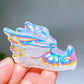 2.3" Aura Clear Quartz Dragon Head Carving Crystal Healing Bulk Wholesale