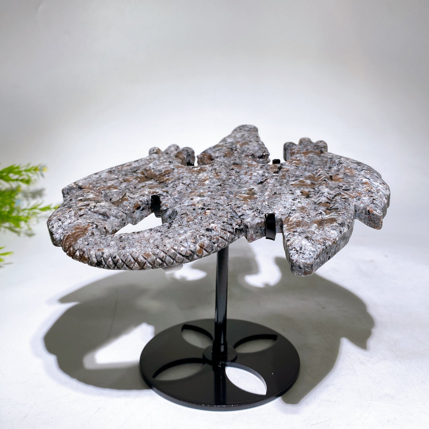 19cm Natural Agate Yooperlite Dragon Carving with Stand Crystal Healing Bulk Wholesale