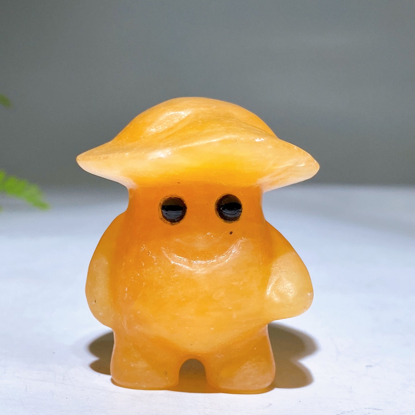 1.9" Mixed Crystal Mushroom Kid Carving Wholesale