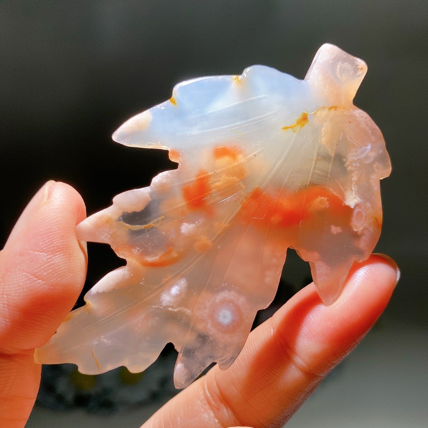 .0" Crystal leaf Carving Crystal Healing Bulk Wholesale