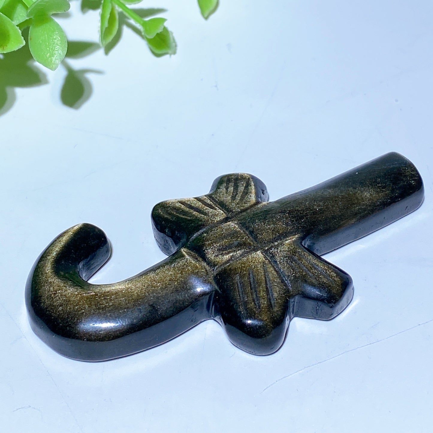 3.1"-3.3" Mixed Crystal Candy Cane Carvings for Christmas Bulk Wholesale