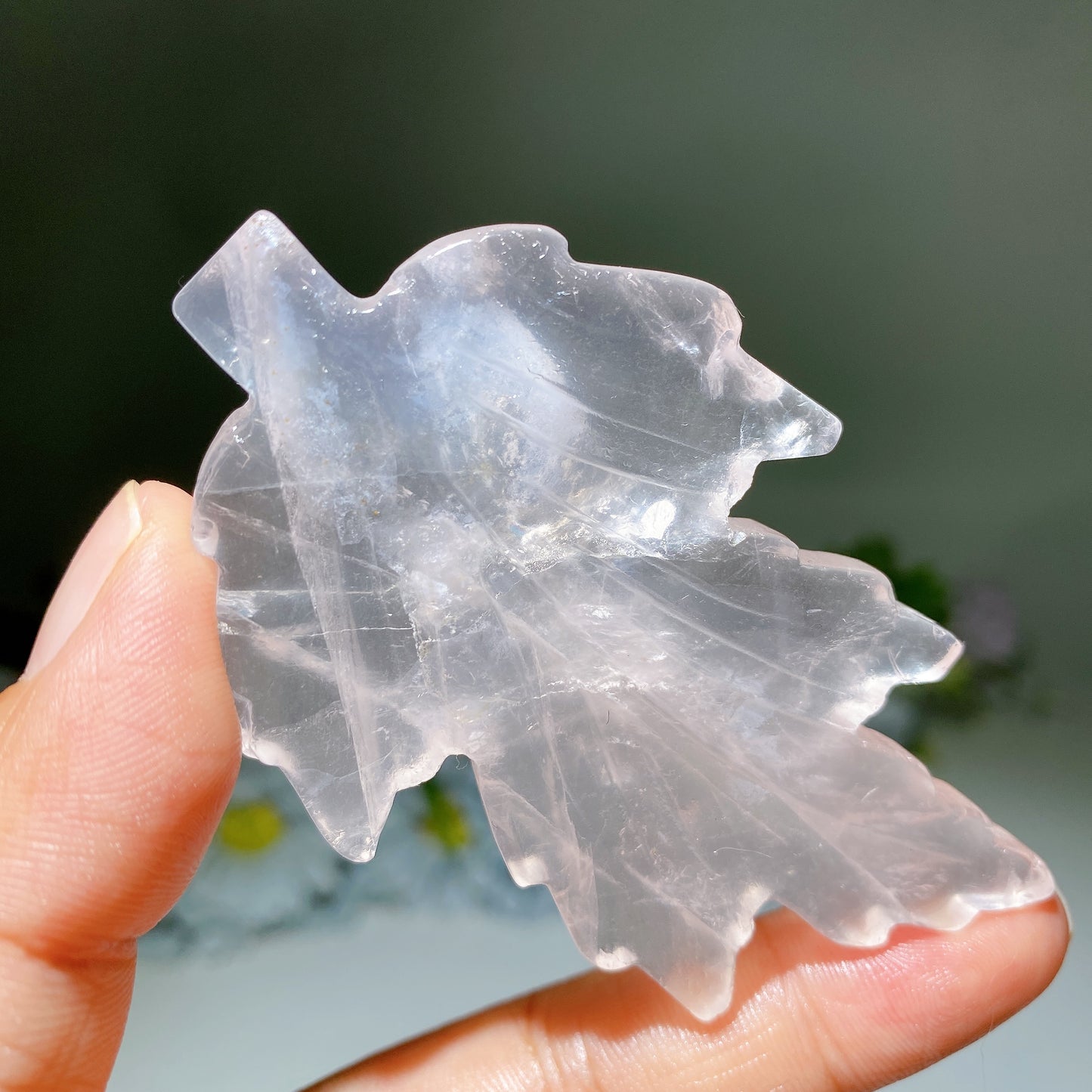 .0" Crystal leaf Carving Crystal Healing Bulk Wholesale