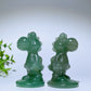 2.5" Green Aventurine Orange Calcite Cartoon Carvings Bulk Wholesale