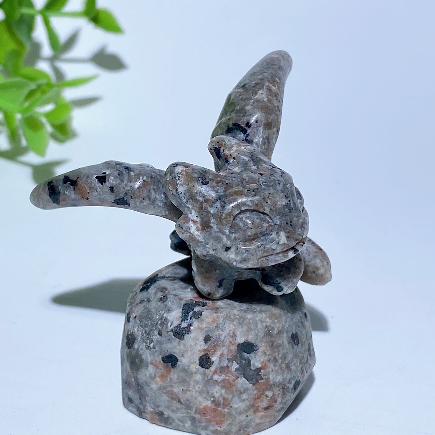 2.2" Opalite Black Obsidian Yooperlite Toothless Carvings with Stand Bulk Wholesale