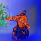 2.2" Opalite Black Obsidian Yooperlite Toothless Carvings with Stand Bulk Wholesale