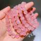 10mm Dark Rose Quartz Bracelet Crystal Healing Bulk Whoelsale