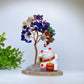 12cm Crystal Chips Fortune Tree with Maneki-neko Free Form