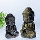 2.4"-2.9" Silvetr Obsidian Golden Obsidian Buddha Carvings Bulk Wholesale