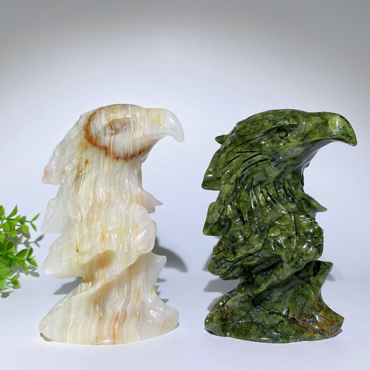 6.0" Afghan Jade Serpentine Eagle Carvings Bulk Wholesale