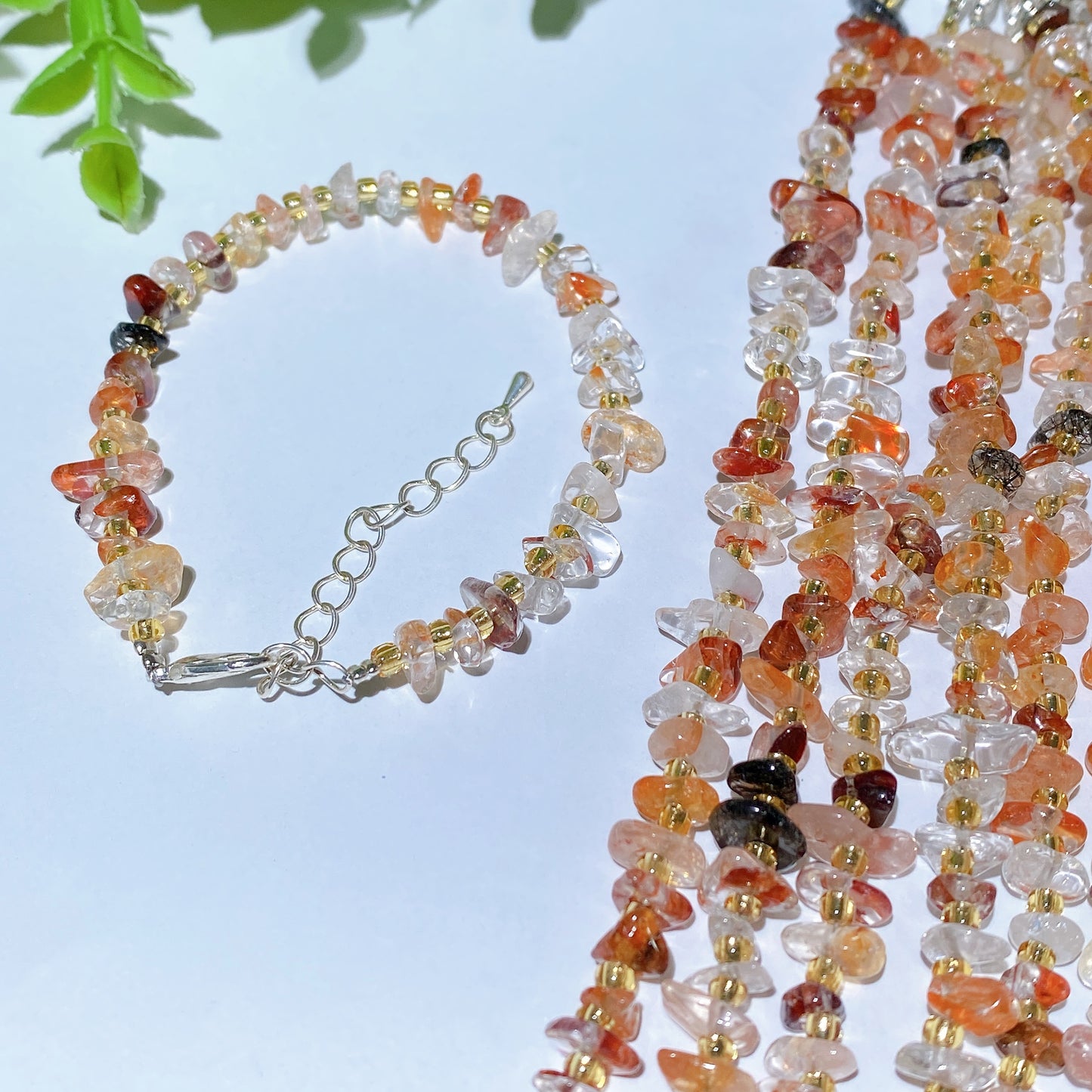 16cm Mixed Crystal Chips Bracelet Bulk Wholesale