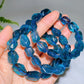 14-18mm Natural Blue Fluorite Chunky Bracelet Wholesale