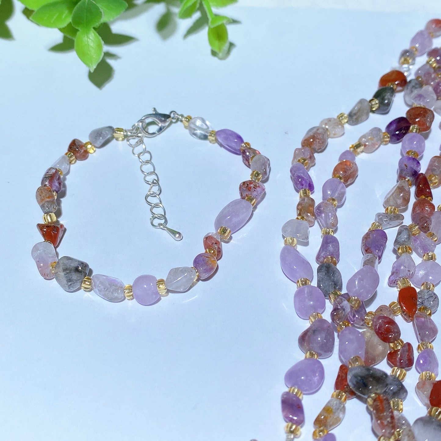 16cm Mixed Crystal Chips Bracelet Bulk Wholesale