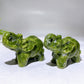 3.7" Natural Serpentine Elephant Carving Wholesale