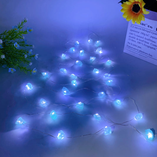 Raw Crystal LED Light String for Christmas Decoration Bulk Whiolesale