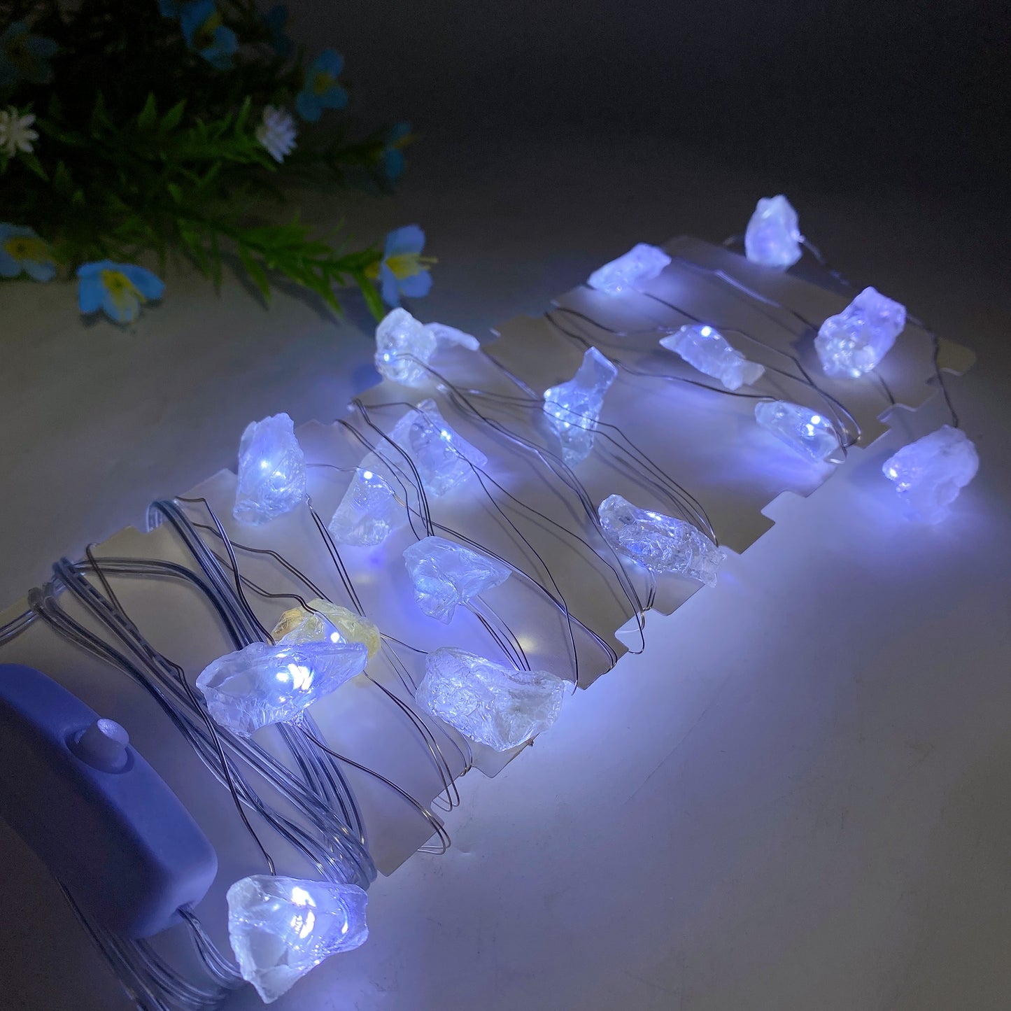 Raw Crystal LED Light String for Christmas Decoration Bulk Whiolesale