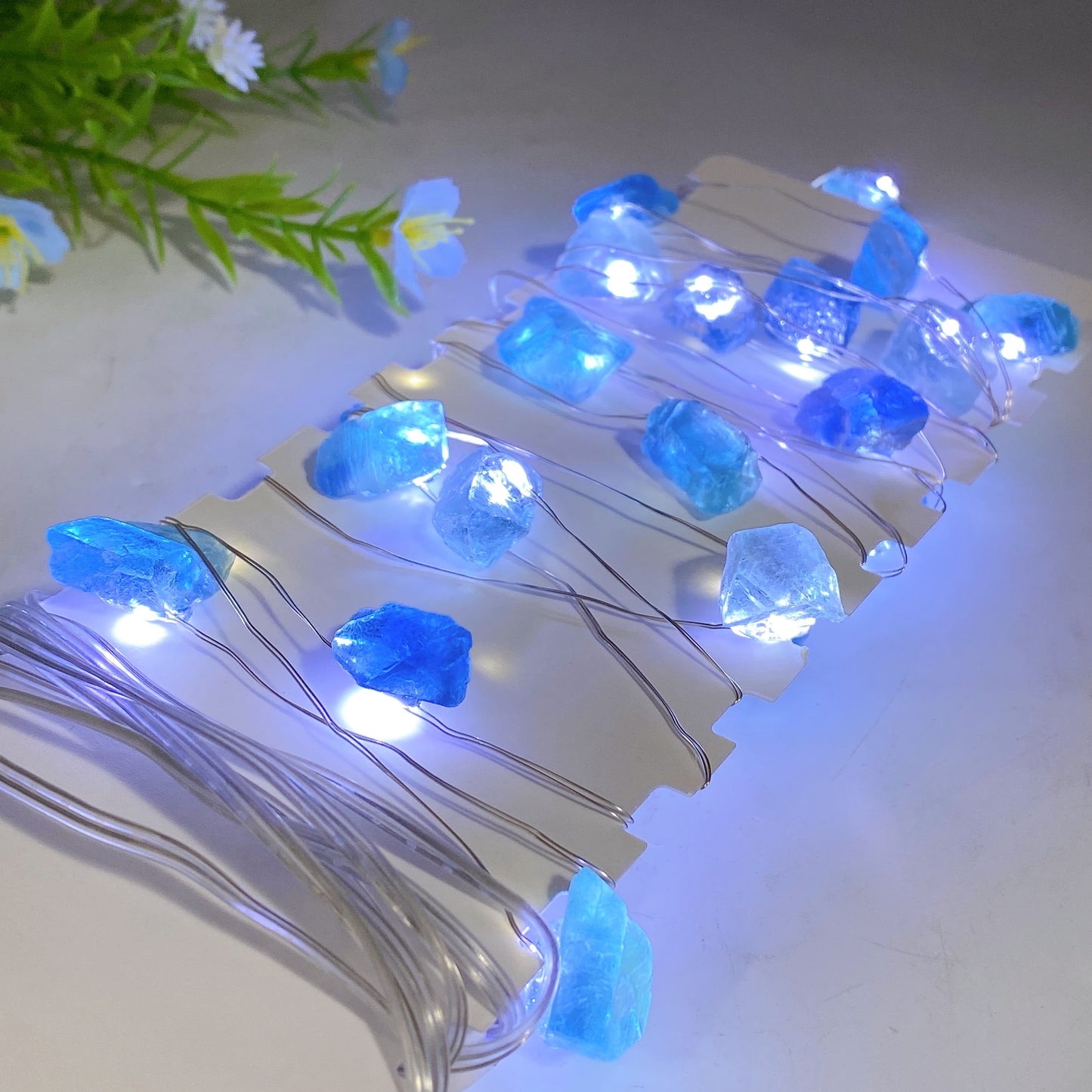 Raw Crystal LED Light String for Christmas Decoration Bulk Whiolesale