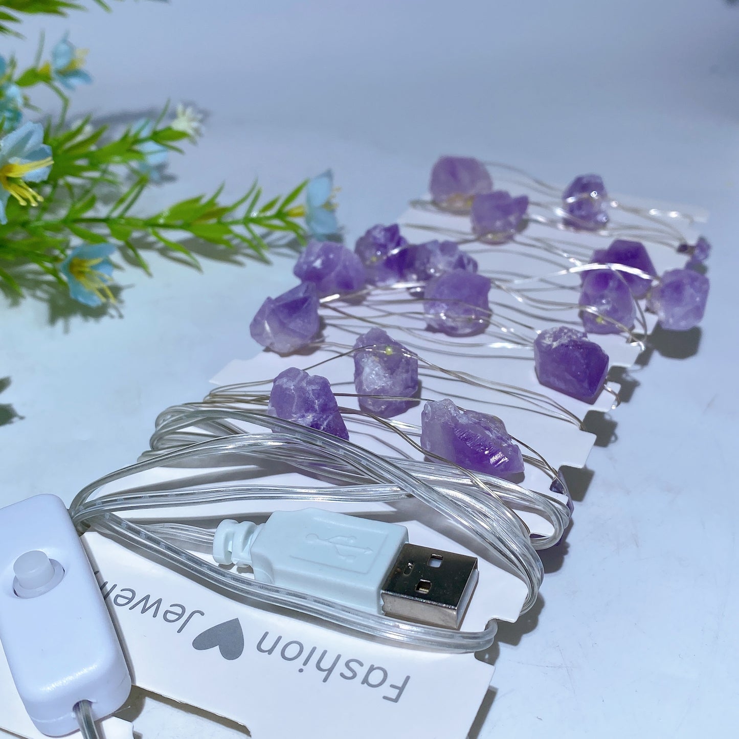 Raw Crystal LED Light String for Christmas Decoration Bulk Whiolesale