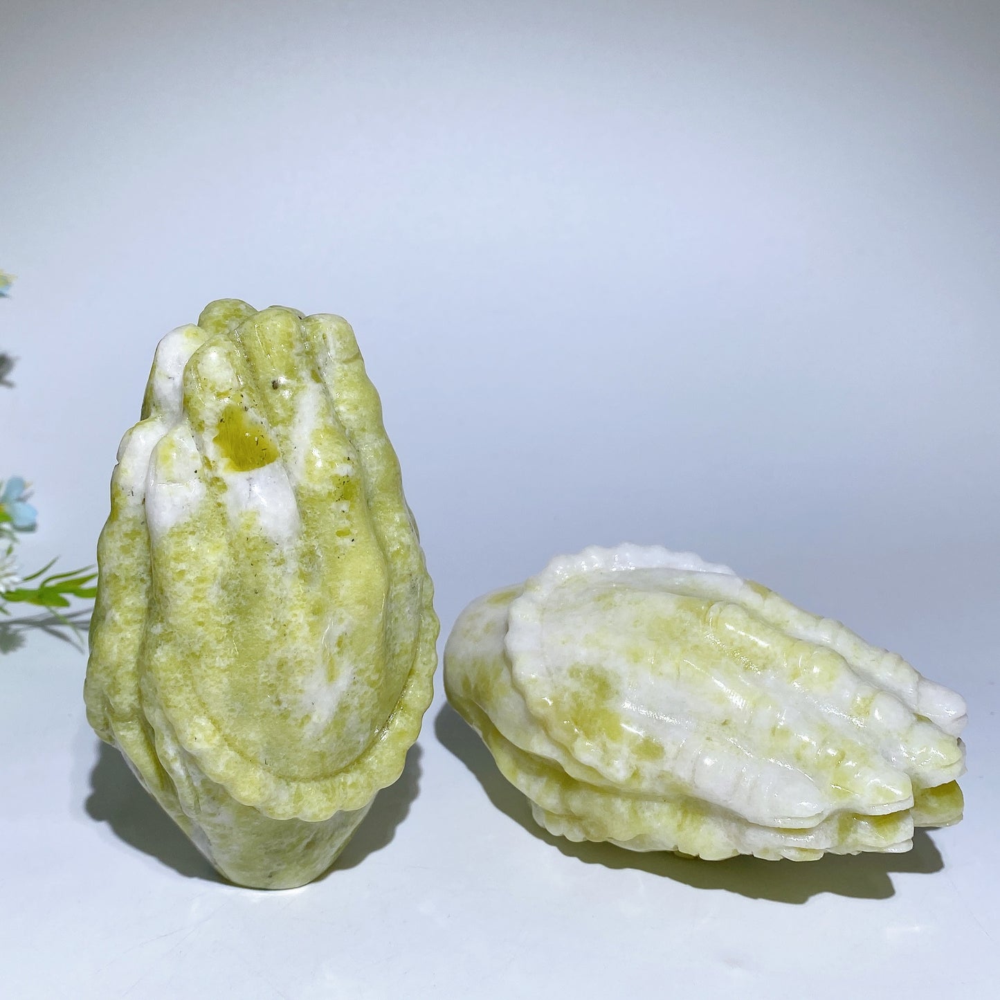 4.6" Serpentine Praying Hands Carvings Bulk Wholesale