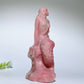 6.9" Pink Jade Mermaid Carvings Bulk Wholesale