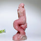 6.9" Pink Jade Mermaid Carvings Bulk Wholesale