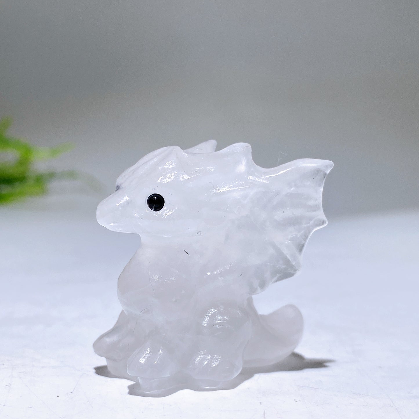1.4" Natural Crystal Dragon Carving Wholesale