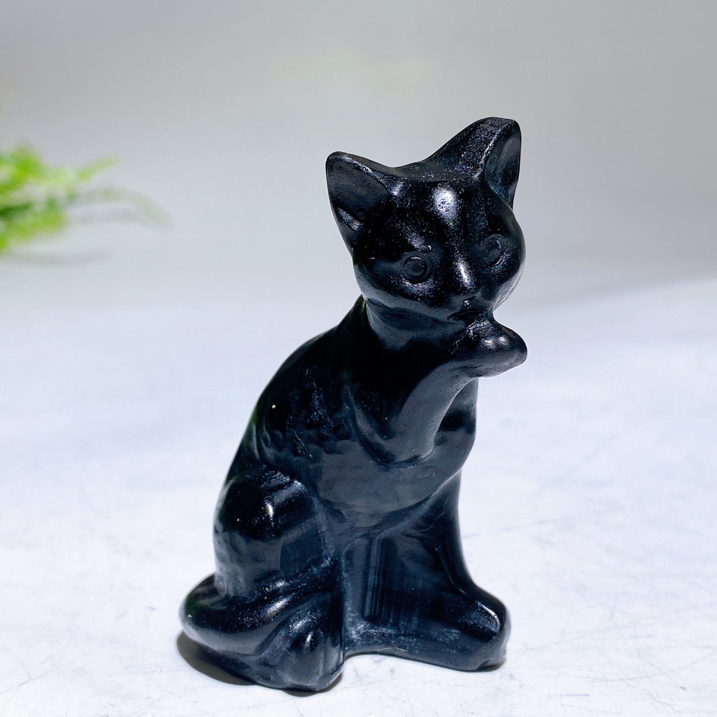 2.5" Natural Crystal Cat Carving Wholesale