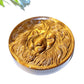 1.8" Yellow Tiger's Eye Lion Slab Carvings Bulk Wholesale