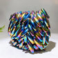 Aura Rainbow Magnetic Hematite Elliptical Zinger Snake Egg Crystal Wholesale