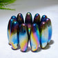 Aura Rainbow Magnetic Hematite Elliptical Zinger Snake Egg Crystal Wholesale