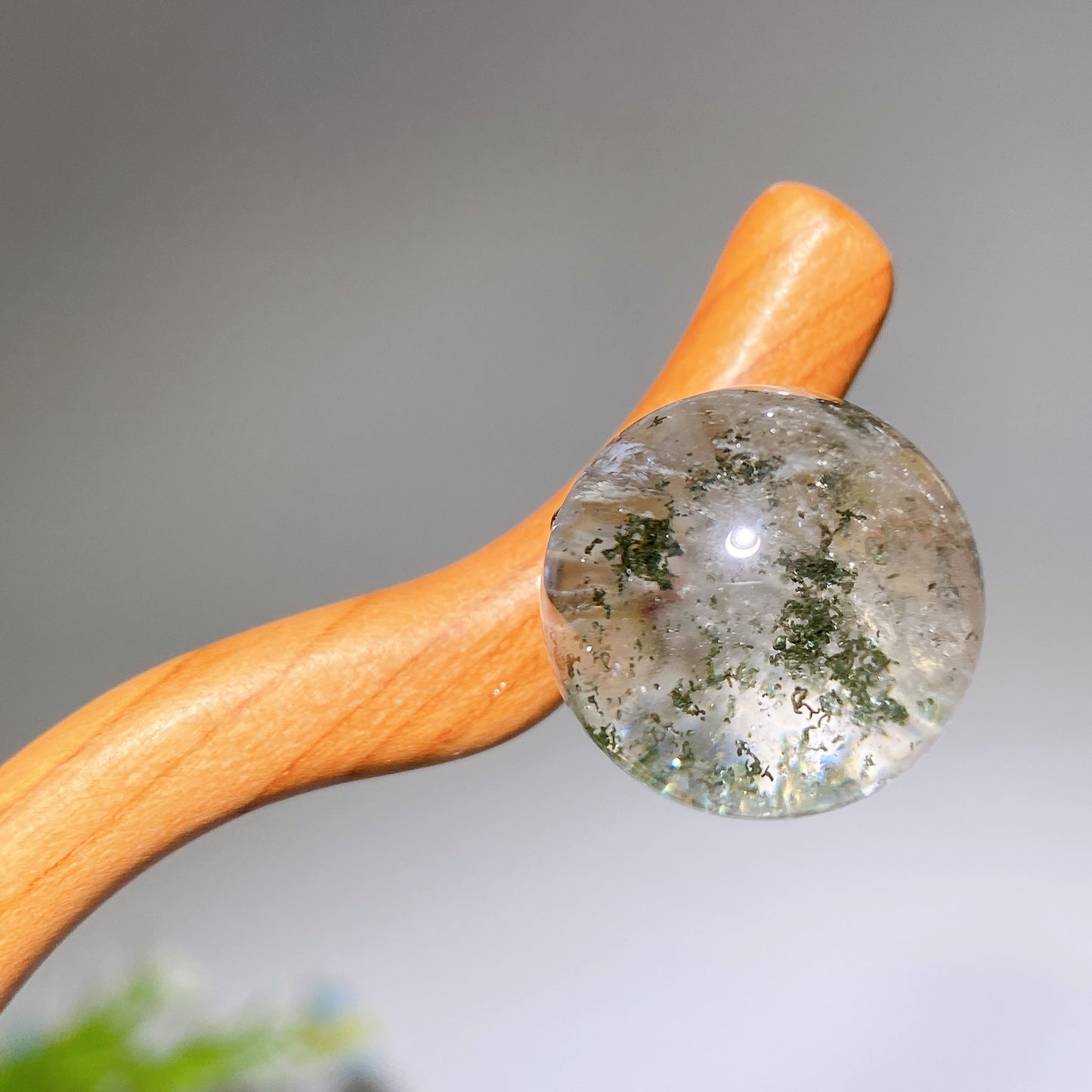 18cm Wooden Rutilated Quartz Garden Quartz Hairpin Bulk Wholesale