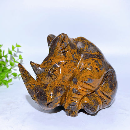 4.5" Jade Rhinoceros Carvings Bulk Wholesale