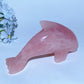 Rose Quartz Dolphin Carvings Bulk Wholesale