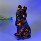 3.1" Mixed Crystal German Shepherd Dog Carvings Bulk Wholesale