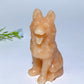 3.1" Mixed Crystal German Shepherd Dog Carvings Bulk Wholesale