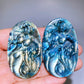 2.2" Natural Labradorite Mermaid Slab Carving Wholesale