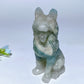3.1" Mixed Crystal German Shepherd Dog Carvings Bulk Wholesale