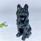 3.1" Mixed Crystal German Shepherd Dog Carvings Bulk Wholesale
