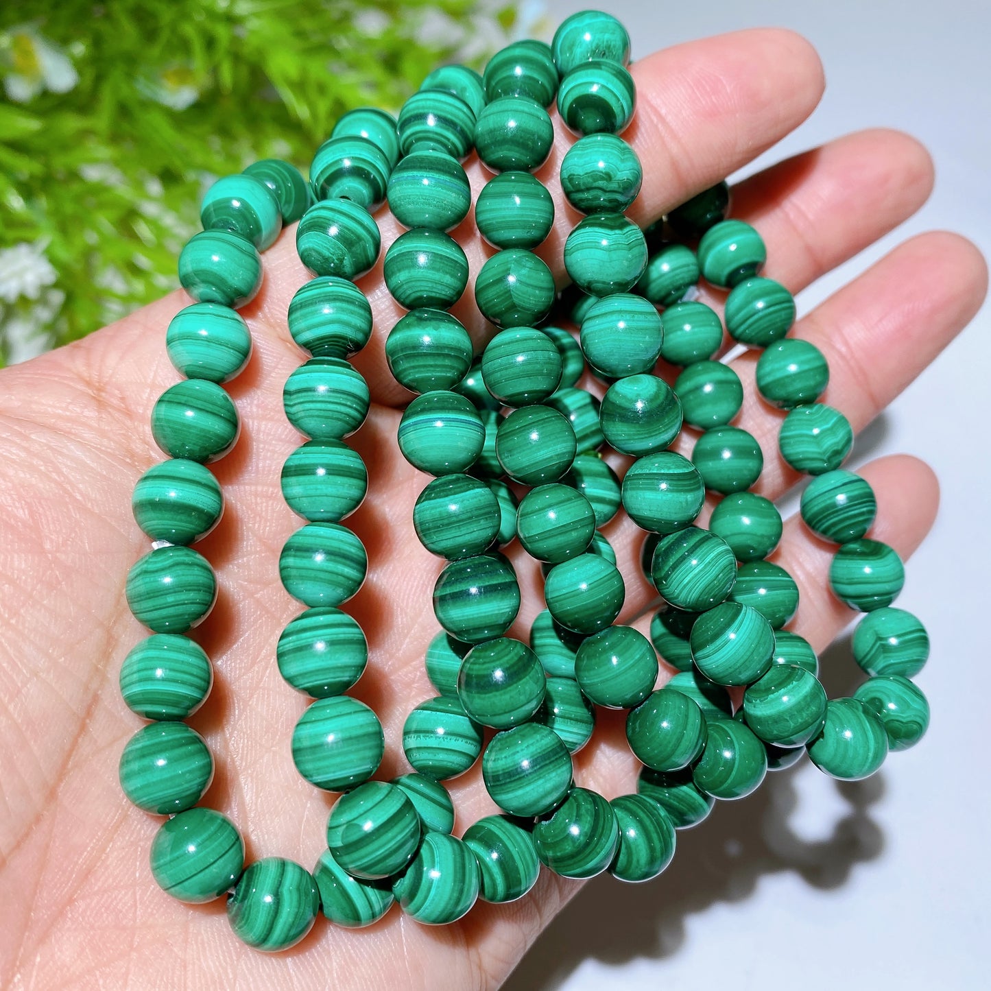 6-8mm Malachite Hackmanite Moonstone Crystal Bracelet Bulk Wholesale