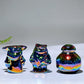 1.4" Aura Dark Rainbow Black Obsidian Star War Carvings Wholesale