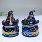2.0"-2.5" Aura Dark Rainbow Black Obsidian Carving for Halloween Wholesale