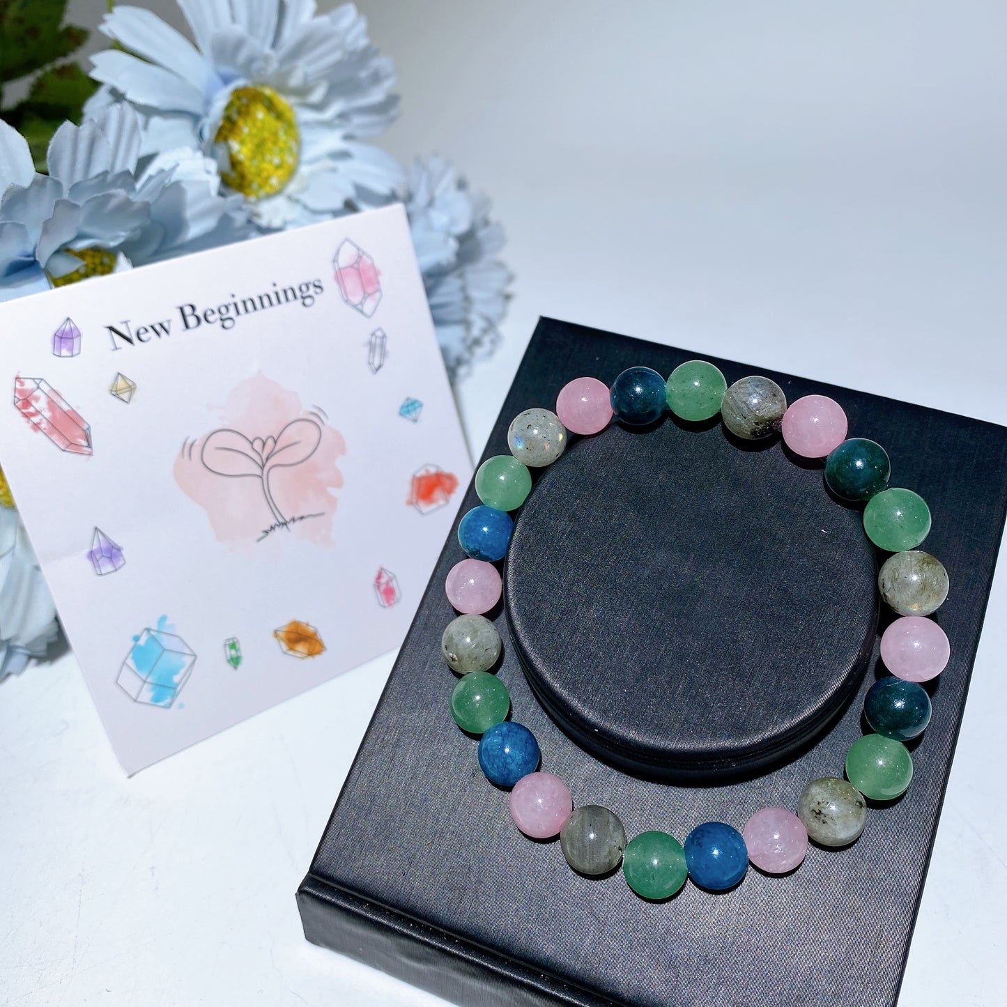 8mm Mixed Crystal Bracelet Bulk Wholesale