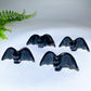 3.5" Black Obsidian Bat Carving for Halloween Wholesale
