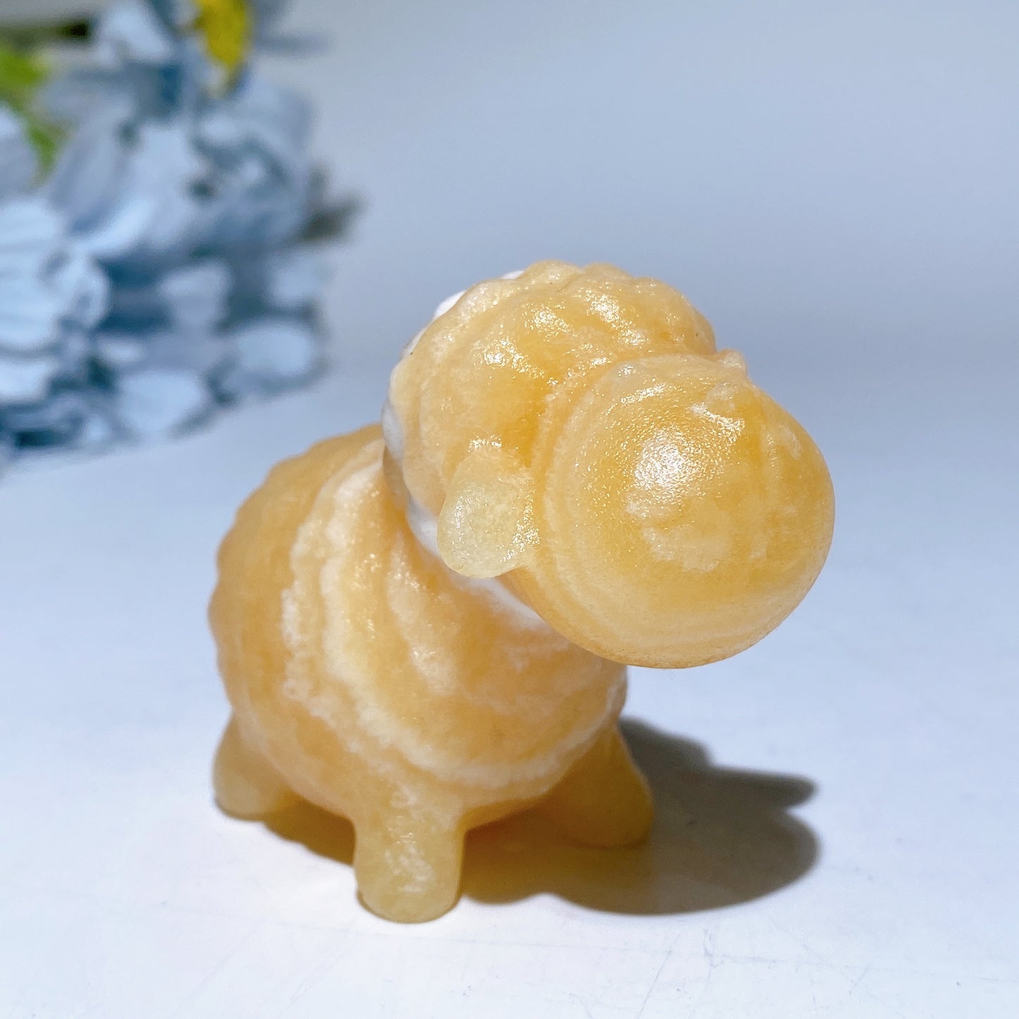 2.4" Mixed Crystal Sheep Carvings Bulk Wholesale