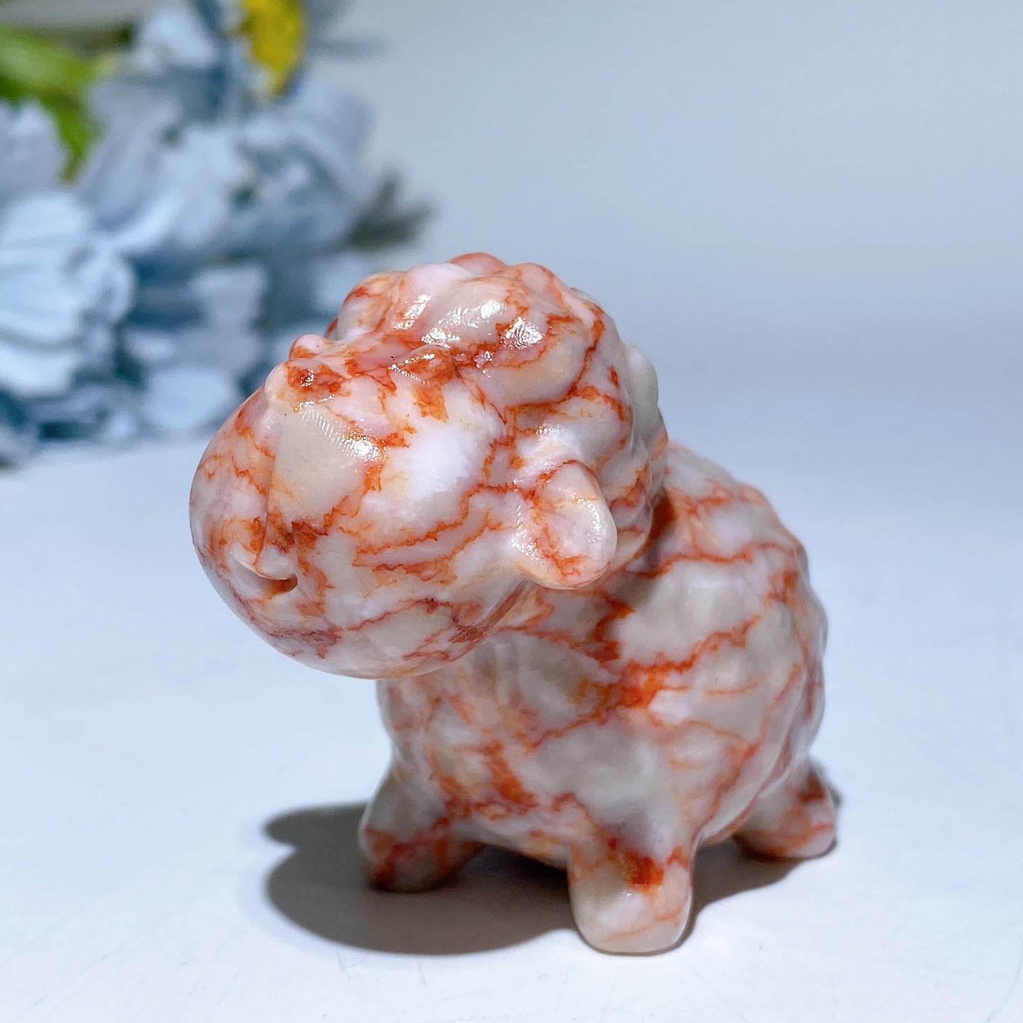 2.4" Mixed Crystal Sheep Carvings Bulk Wholesale